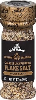 Coarse Black Pepper & Flake Salt Grilling Seasoning, 5.71 oz