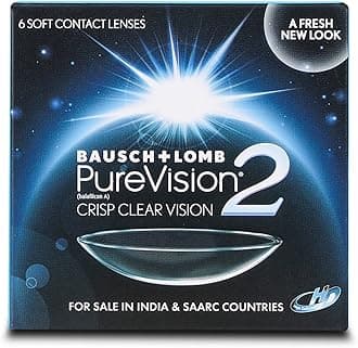 Bausch & Lomb Purevision2 Monthly Disposable Contact Lens (6 Lens Pack -6.50)