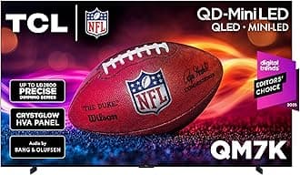 TCL 98 Inch Class QM7K Series | Mini LED QLED 4K HDR | 98QM7K, 2025 Model | 120HZ-144HZ Anti Reflective Screen Smart Google TV Dolby Atmos Onkyo Audio | Voice Remote Alexa Gaming Streaming Television