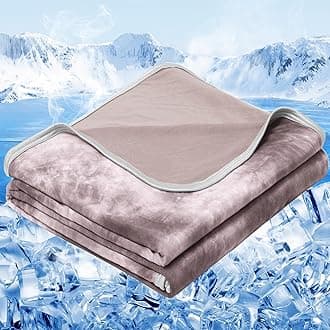 inhand Cooling Throw Blanket (50"x60"), Cooling Blankets for Hot Sleepers, Absorbs Heat to Keep Adults Cool for Summer Nights Sweats, Thin Cold Lightweight Blanket for Couch Bed, All Season Use