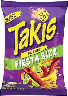 Fuego Hot Chili Pepper & Lime Flavored Corn Snacks Chips Crisps (20 Oz/567 Gm)
