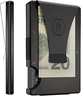 The RidgeRidge Wallet - Royal Black: Money Clip