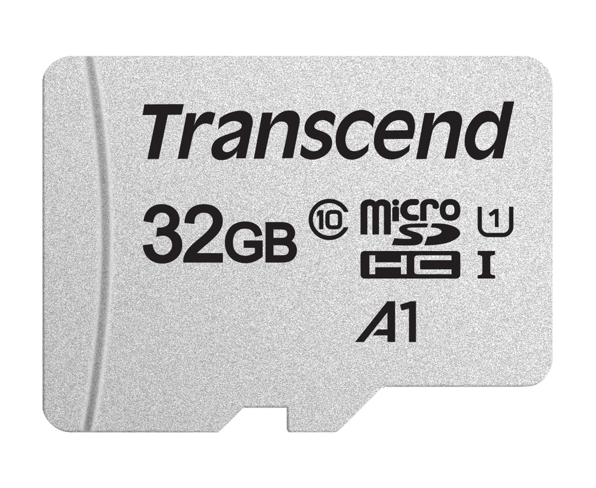Transcend USD300S A1 32GB UHS-I U1 Class 10 Micro SD Memory Card up to 100/20 MB/s (TS32GUSD300S)