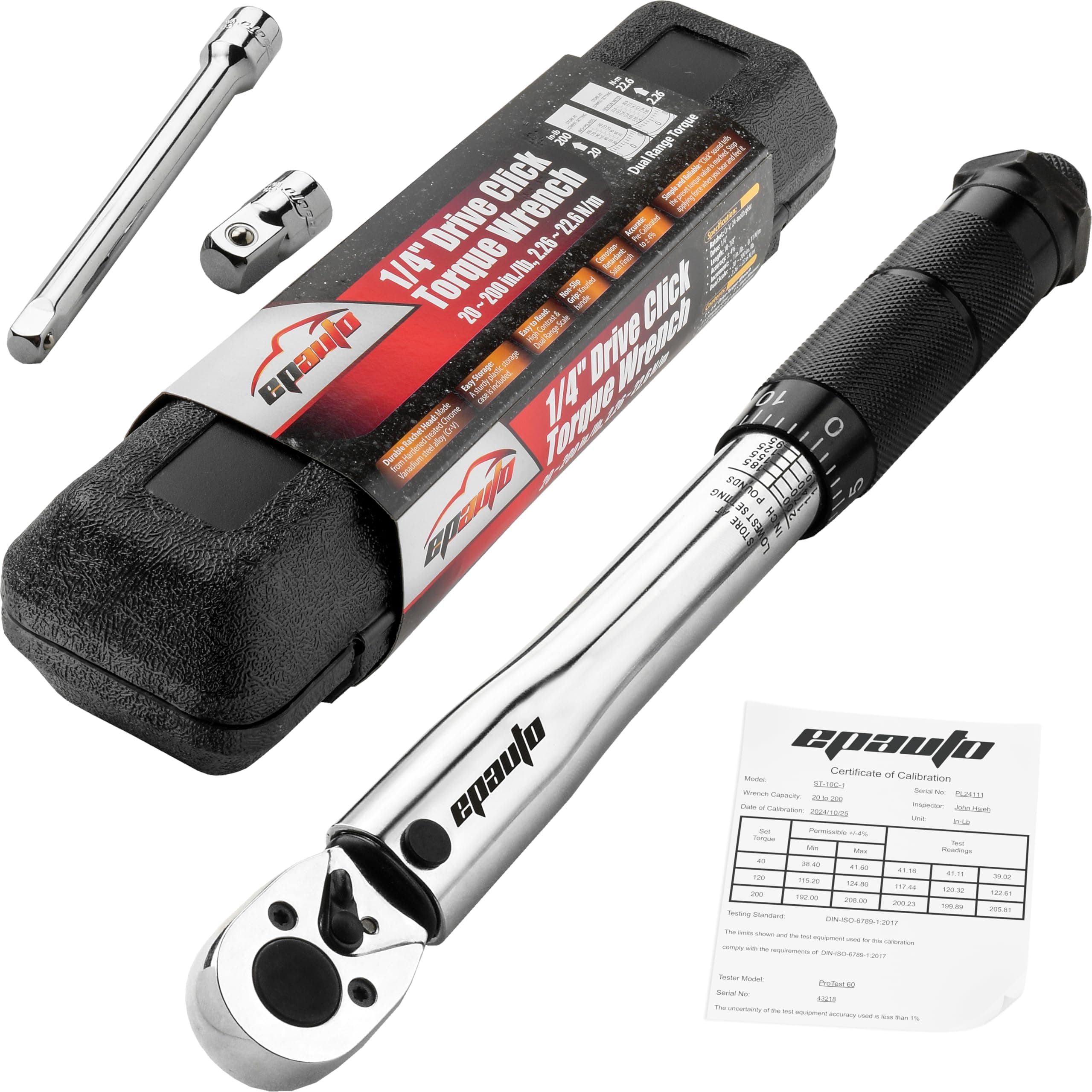 1/4-Inch Drive Click Torque Wrench (20-200 in.-lb. / 2.26 ~ 22.6 Nm)