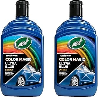 Color Magic Ultra Blue Wax 2 Pack – Triple Action Car Polish – Removes Scratches & Blemishes While Building A Deep Shine - Restore Your Cars Paint Work For Long Lasting Protection
