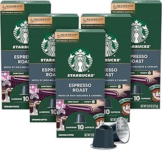 Starbucks by Nespresso Original Line Dark Roast Espresso, 50-count Espresso Pods