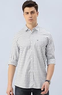 Men's Slim Fit Full Sleeve Checkered Casual Shirt | 100% Cotton | Premium Twill Weave