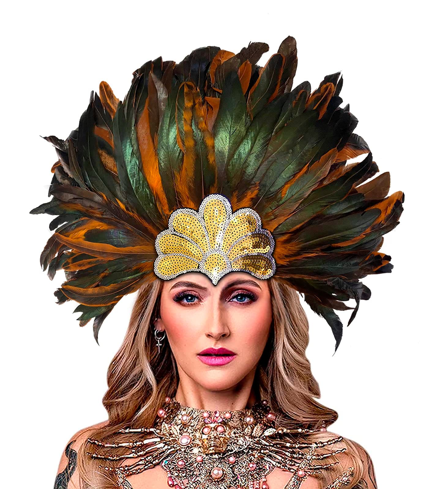 Feather Headband Carnival Headpiece