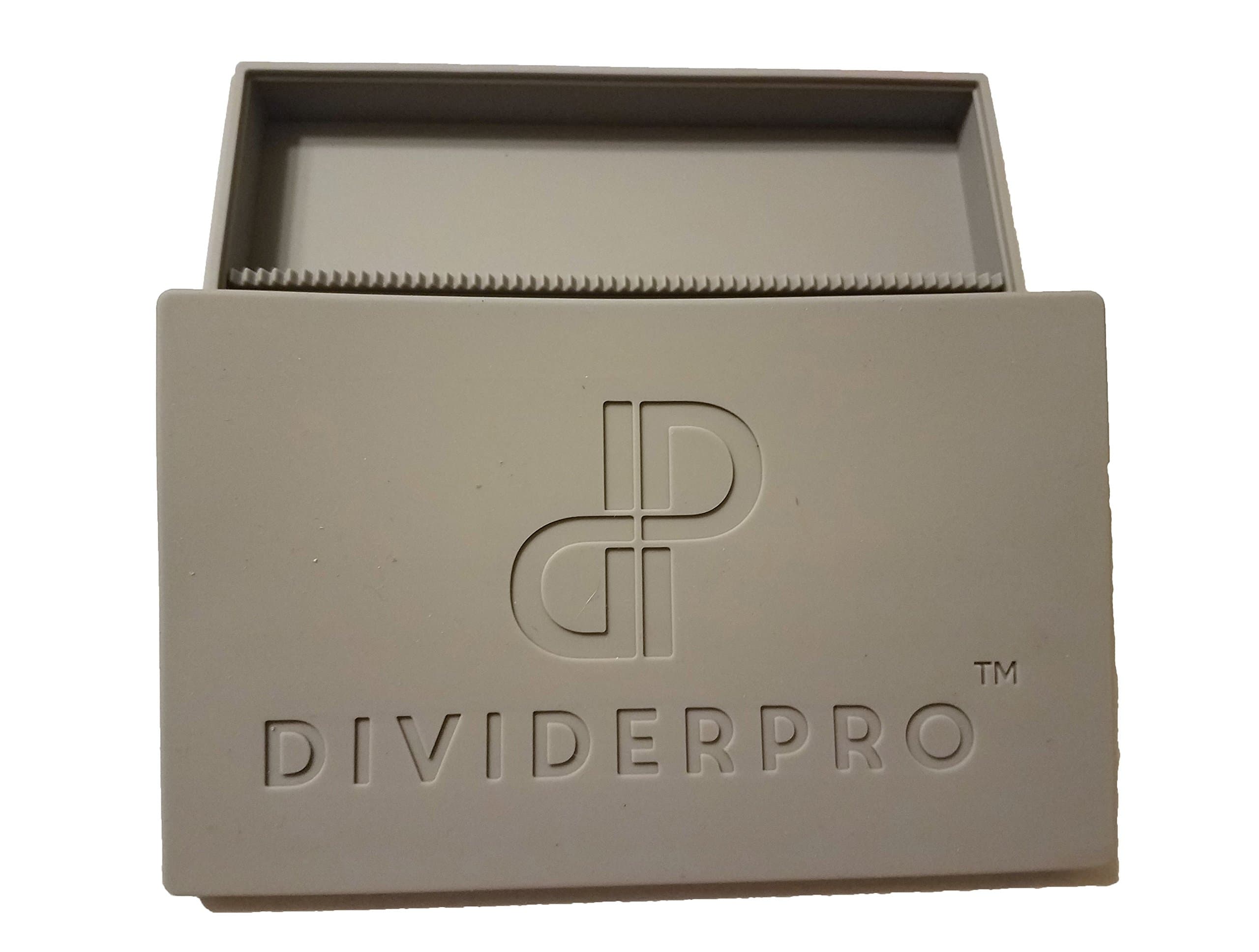 Divider Pro XL DIVIDED RECTANGLE Medical Grade Silicone Container 7" x 4.5" (Grey)
