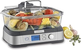 Cuisinart STM-1000 Cook Fresh Digital Glass Steamer, Stainless Steel