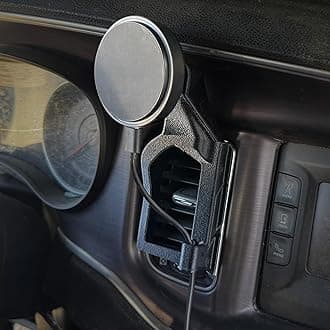 Phone Holder for Dodge Charger 2011-2023 Compatable with MagSafe/Wireless Charging