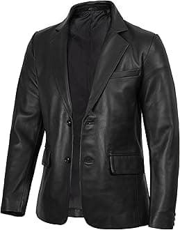 Decrum Men Leather Jacket - Casual Stylish Real Lambskin Leather Jackets for Mens