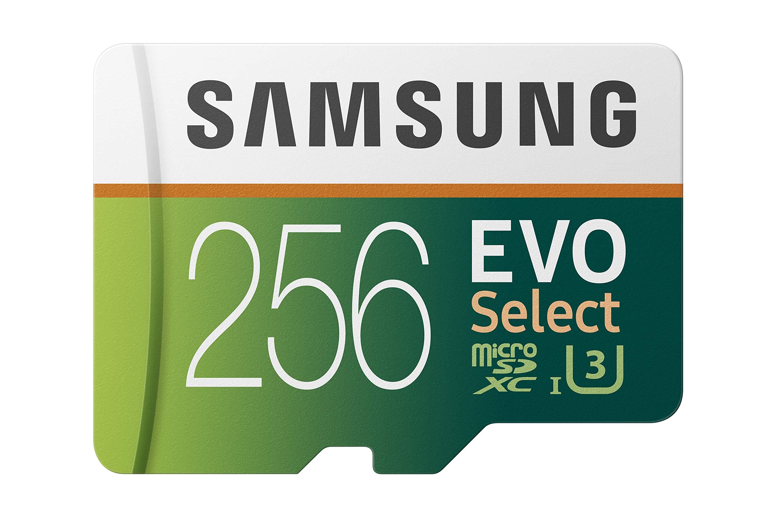 (MB-ME256GA/AM) 256GB 100MB/s (U3) MicroSDXC EVO Select Memory Card with Full-Size Adapter