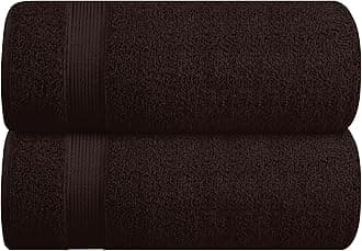 Belizzi Home Cotton 2 Pack Oversized Bath Sheet 35x70, Large Bath Sheet, Ultra Soft, Absorbent, Compact, Eco-Friendly, Recyclable, Quick Drying and Lightweight Towel - Chocolate Brown