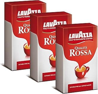 Coffee Qualita Rossa Coffee Espresso Cappuccino & Latte, 3 x 500g