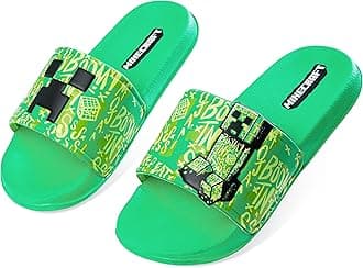 MinecraftBoys Sliders or Flip Flops for Beach and Pool - Boys Gifts