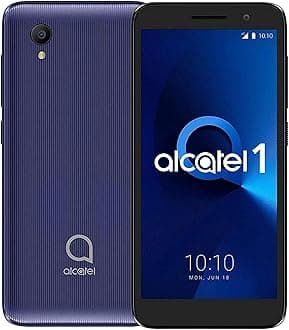 Alcatel 1 (2021) 4G LTE Unlocked 5 inch 5MP Flash 5033E Quad Core Factory Unlocked Worldwide (NOT VERIZON Boost Cricket) Desbloeado Android 11 (Blue), 16GB