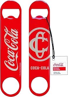 CC383 Coca-Cola Classic Logo Flat Bottle Opener, Red