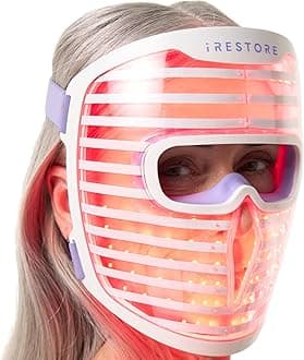 LED Face Mask for Youthful Skin, Red Light Therapy for Face, Red, Blue & Infrared Therapy for Wrinkles, Fine Lines, Dark Spots with 360 LEDs, Skincare Device for Women & Men