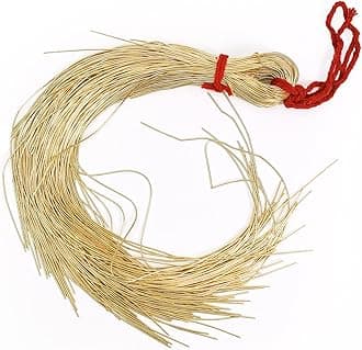 - Premium Dabka French Wire for Zardozi Aari Embroidery & Jewellery Making, Golden Smooth Finish Craft Wire, Professional Grade (1MM, 100 Grams)