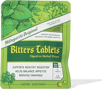 Bitters Tablets: Herbal Remedy for Fasting Support, Kidney Liver Cleanse Detox & Repair, Heartburn, & Digestion Supplements
