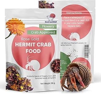 Snout and Shell -Rose Gold, Flower, Seed and Grain Hermit Crab Food 39g