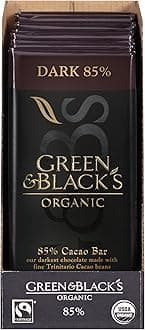 Green & Black's Organic Dark Chocolate, 85% Cacao, 3.5 Ounce (Pack of 10)USDA Organic