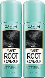 Hair Color Root Cover Up Hair Dye Black 2 Ounce (Pack of 2) (Packaging May Vary)