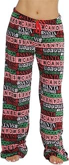 Women Plush Pajama Pants Buffalo Plaid