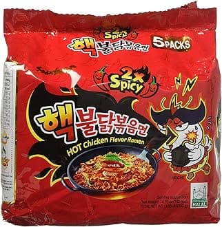 Samyang 2X Spicy Hot Chicken Flavor Ramen, 4.9oz (Pack of 20)