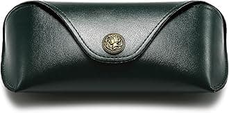 Sunglasses Case for Men Women: Portable Leather Eyeglasses Case Hard Shell - Slim Case for Multiple Sunglasses