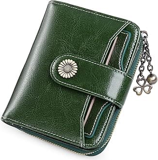 SENDEFN Purses for Women Genuine Leather Small Bifold Compact Womens Wallet with RFID Protection