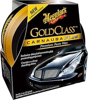 Gold Class Carnauba Plus Premium Paste Wax 311 g – Long-Lasting Carnauba-Polymer Blend for Deep Shine & Reflective Finish, Safe for Clear Coat & Glossy Paint