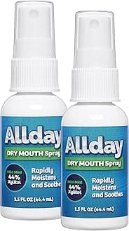 Dry Mouth Spray - Maximum Strength Xylitol, Fast Acting, Non-Acidic (Pack of 2)