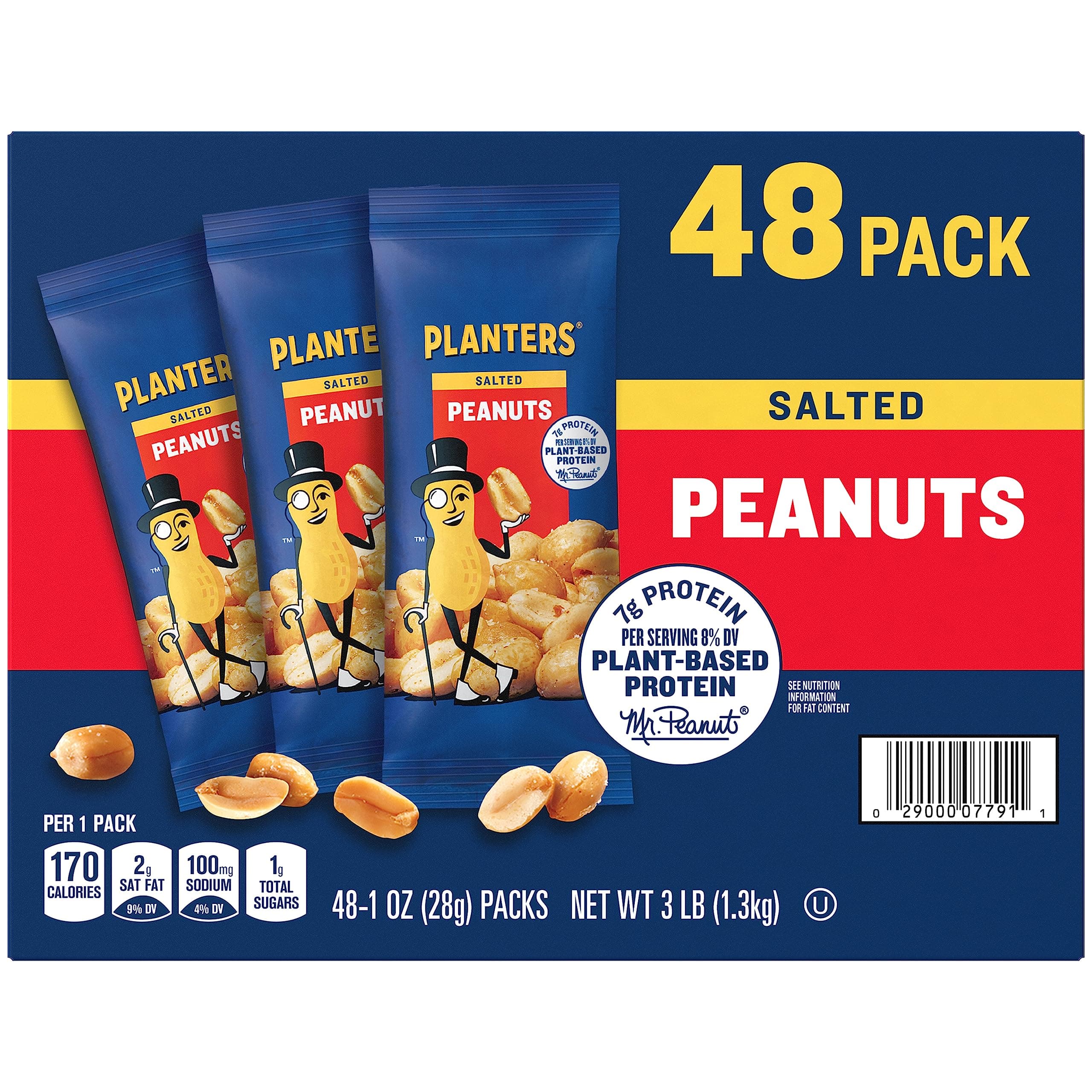 Salted Peanuts, 48 Count