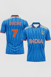 Dhoni Jersey 7 Number National Team Cricket Jerseys Team Men's New
