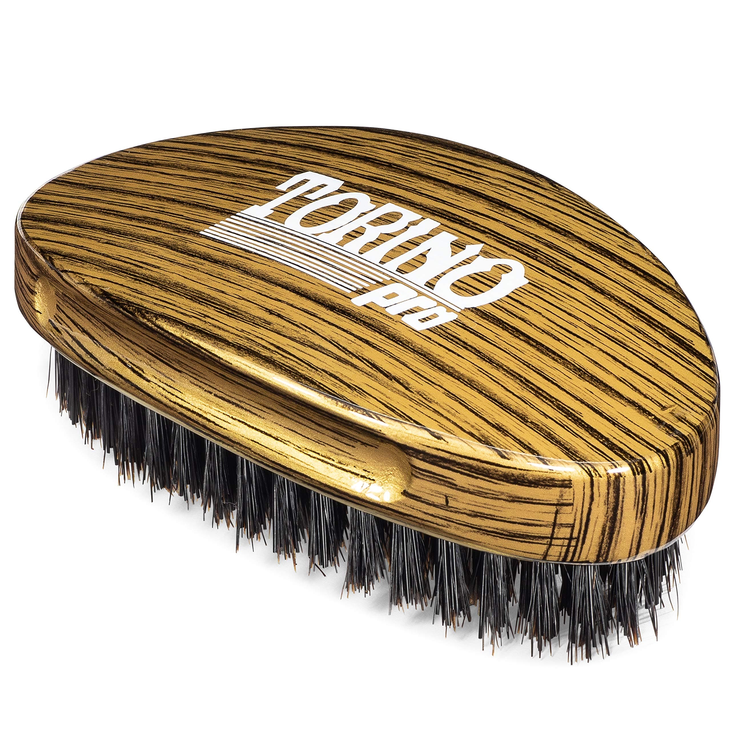 TORINO PRO WAVE BRUSHES BY BRUSH KING Medium Hard Palm Curve - #1780-360 Curved Medium Hard Palm - Great for Wolfing - For 360 s