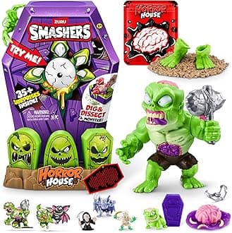 Smashers Mega Horror House (Green) by ZURU, Interactive Toy, Collectable Toy for Kids and Teens