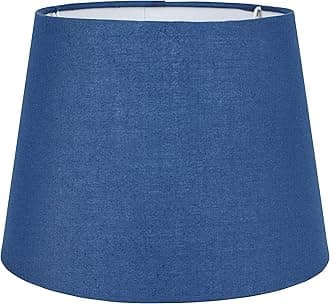 MiniSun | Small Modern Tapered Light Shade in a Navy Blue Fabric Finish | Floor Lamps & Torchieres, Home Décor & Improvement Essential | 250mm Shade Width