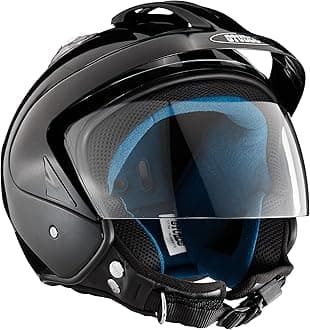 Studds KS-1 Metro Open Face Helmet (Black, M)