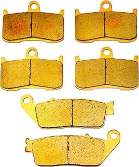 MC Brakes Brake Pads for Indian Chief Chieftain Roadmaster Springfield 2014-2024 Bobber Dark Horse Vintage Classic Elite Limited Super Chief Front Rear Sintered Copper Brake Pads MC347F196R