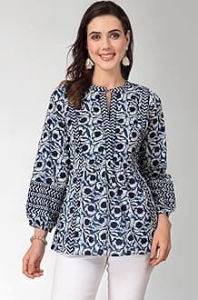 Women's Floral Printed Cotton Top