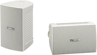 YAMAHA NS-AW194WH High-Performance All-Weather Speakers, White