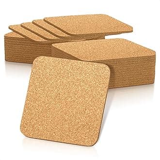 30 PCS Cork Coasters for Drinks to Protect Furniture - Coasters for Drinks Absorbent Cork are Ideal for Home, Cafe and Hotel Use - Coaster for Desk - Drink Coasters for Coffee Table Kitchen Decor