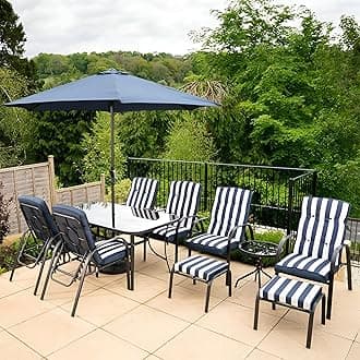 Hadleigh 6 Seater Navy with Dining and Leisure Furniture