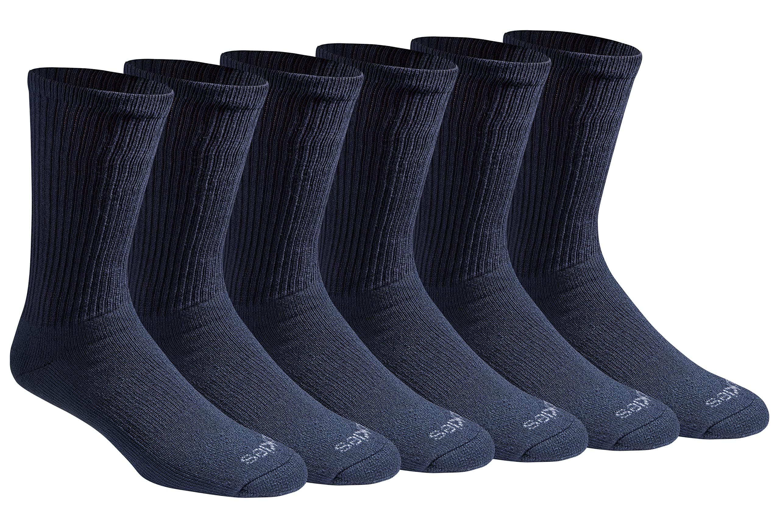 Dickies Men's Dri-Tech Essential Moisture Control Crew Socks (6 & 12 Pairs)