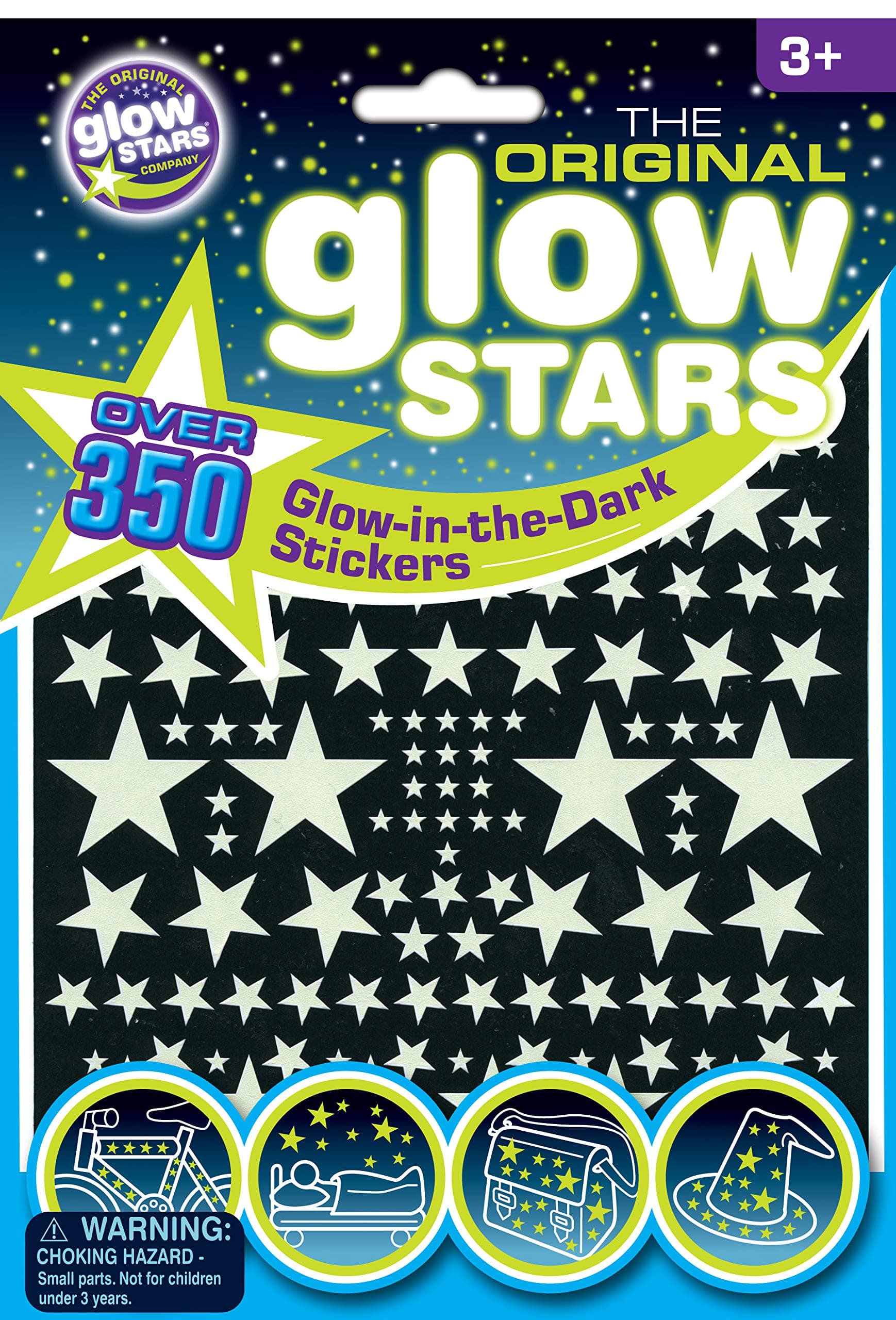 The Original Glowstars 350+ Glow-in-The-Dark Stars Designed for Children Ages 3+ Years (B8000)