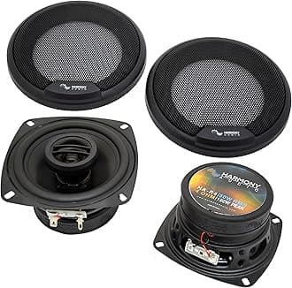 HA-R4 Car Stereo Rhythm Series 4" Replacement 150W Speakers & Grills