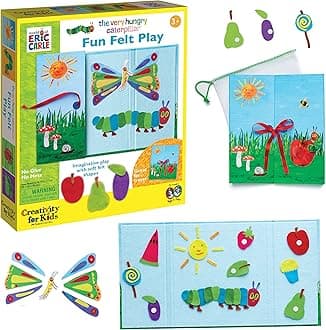 Creativity for KidsThe Very Hungry Caterpillar Toy: Fun Felt Play - Busy Board for Toddlers from The World of Eric Carle Books, Preschool Arts and Crafts for for Kids (Ages 3+)
