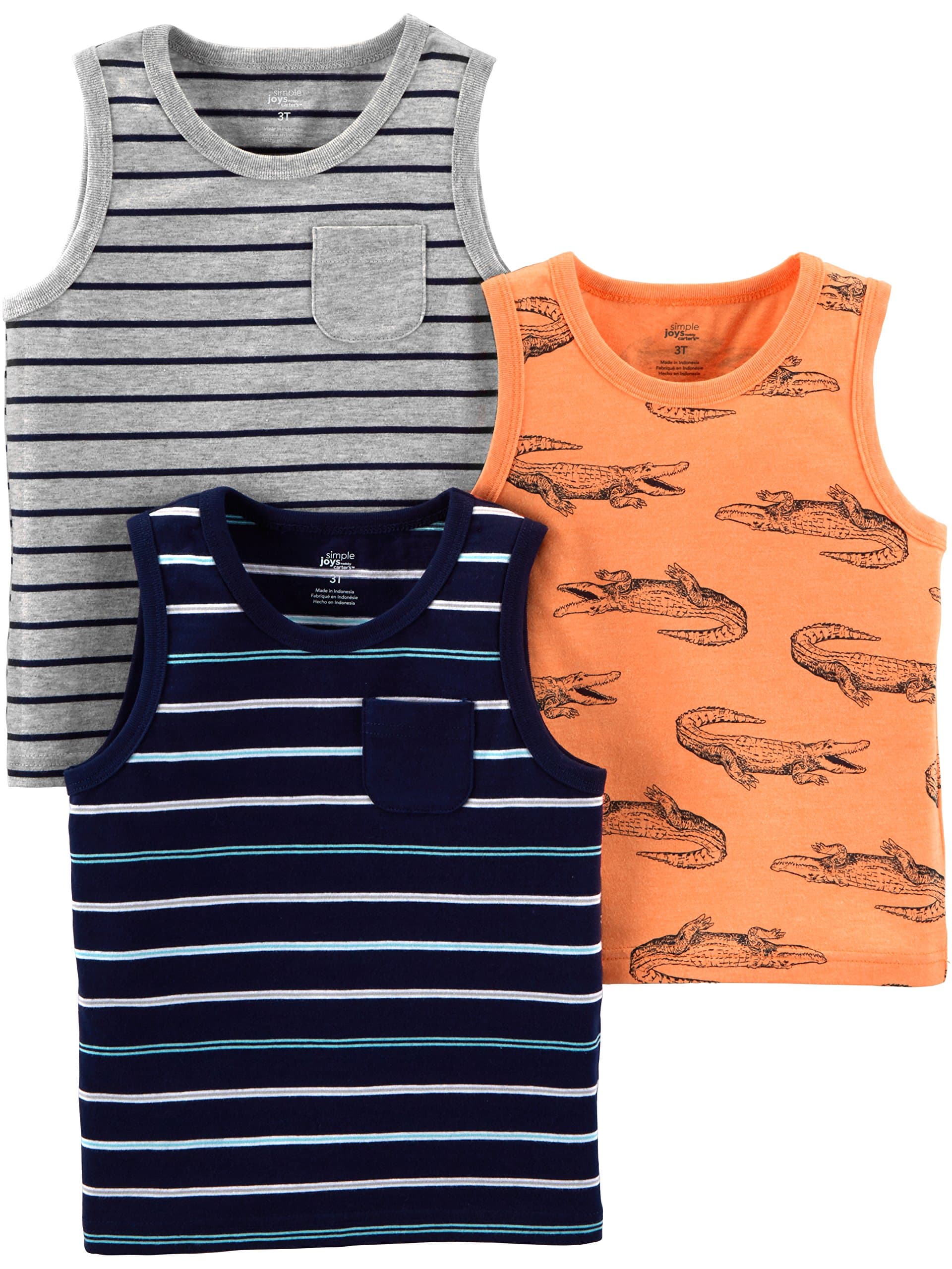 Boys 3-Pack Muscle Tank Tops